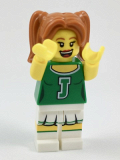 LEGO col306 Green Cheerleader