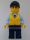LEGO cty0644 Police - City Officer, Life Preserver, Scowl