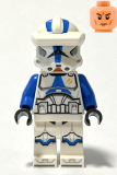 LEGO sw1248 Clone Trooper Specialist, 501st Legion (Phase 2) - Blue Arms, Macrobinoculars, Nougat Head, Helmet with Holes